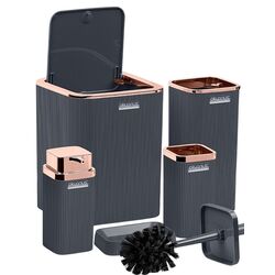 Набор для ванной комнаты Okyanus Home Stella OKY-461-2-A (Rose/Anthracite) Thumb