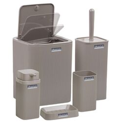 Набор для ванной комнаты Okyanus Home Stella OKY-461-K (Brown) Thumb