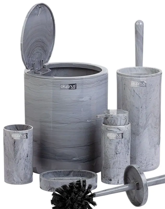 Set baie Okyanus Home Marble OKY-513 (Grey)