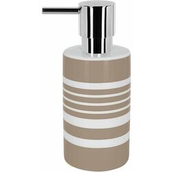 Dozator pentru sapun lichid Spirella Tube Stripes (Beige)