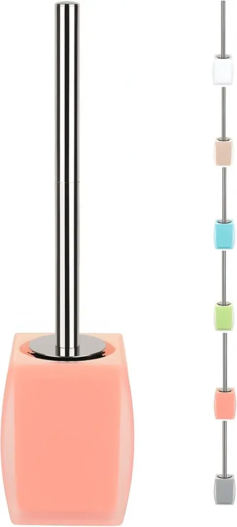 Perie pentru WC cu suport Spirella Freddo (Salmon)