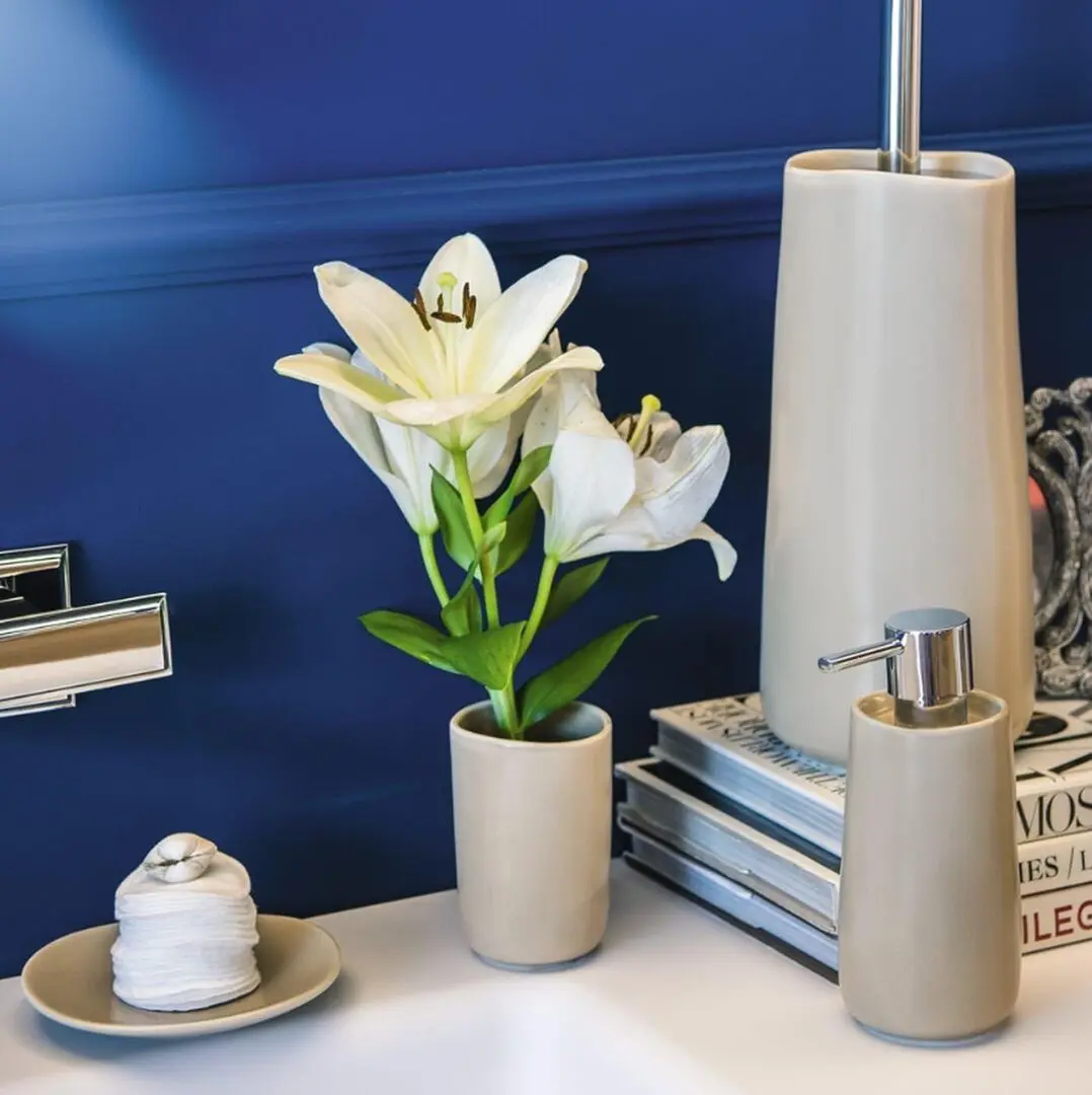 Щетка для туалета с подставкой Spirella Sina (Green)