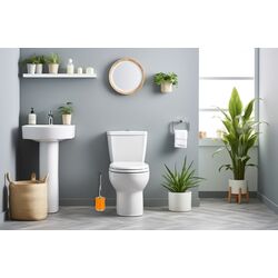 Perie pentru WC cu suport Spirella Sydney (Orange) Thumb