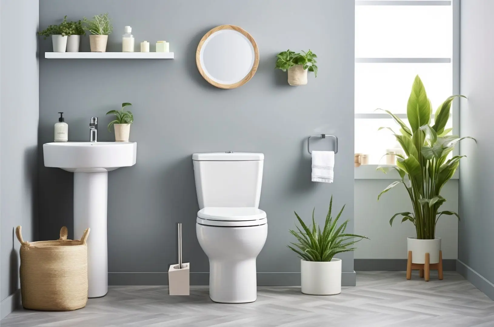 Щетка для туалета с подставкой Spirella Yoshi (Taupe)