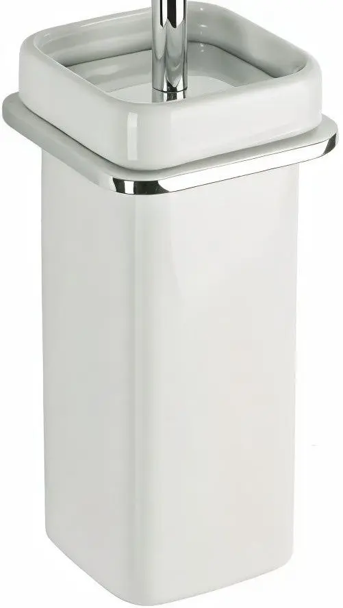 Perie pentru WC cu suport Tatay Flat 52114 (White)