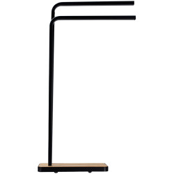Suport pentru prosop Tempo Kondela Labav (Black/Bamboo) Thumb