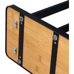 Suport pentru prosop Tempo Kondela Labav (Black/Bamboo) Thumb