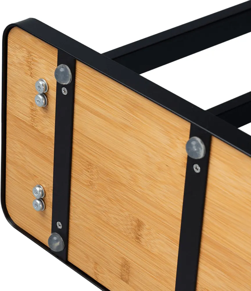 Suport pentru prosop Tempo Kondela Labav (Black/Bamboo) - 6