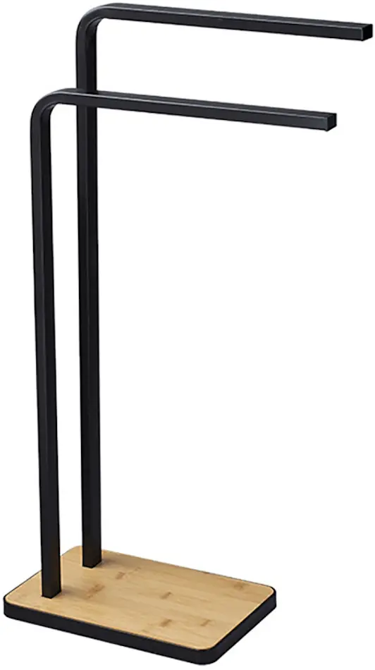 Suport pentru prosop Tempo Kondela Labav (Black/Bamboo)