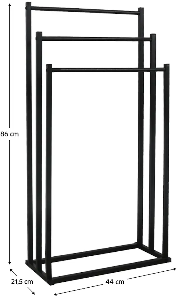 Держатель для полотенец Tempo Kondela Poldo (Black) - 6