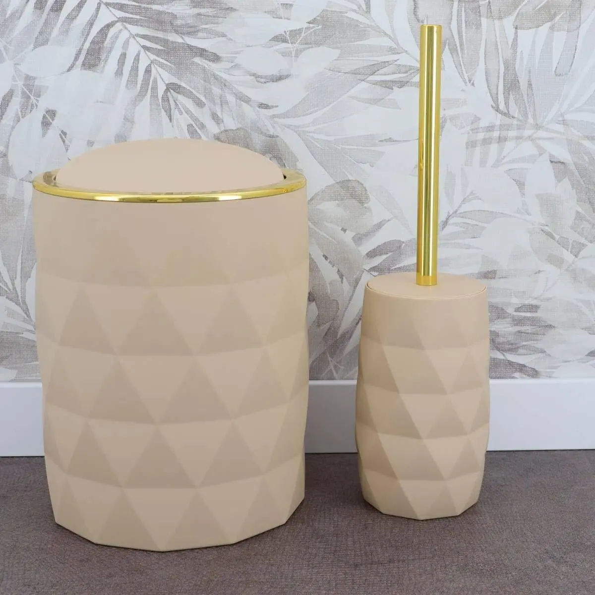 Perie de toaleta Tendance 55715 (Beige/Gold) - 3