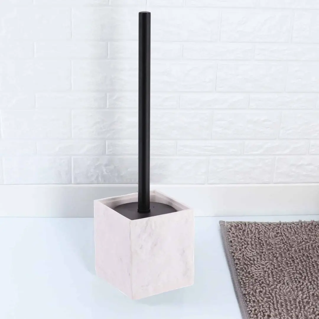 Щетка для туалета с подставкой Tendance Cube (White Stone)