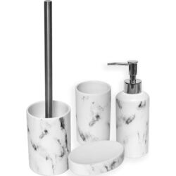 Щетка для туалета с подставкой Tendance Marble (White) Thumb
