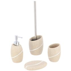 Perie pentru WC cu suport Tendance Stone Effect 51949 (Beige) Thumb