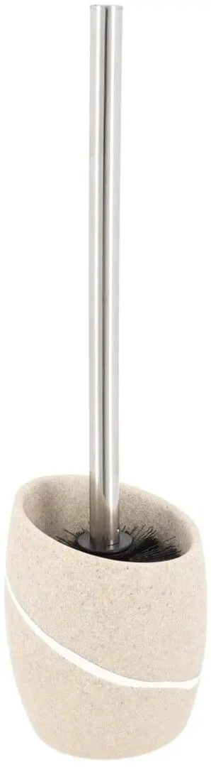 Perie pentru WC cu suport Tendance Stone Effect 51949 (Beige)