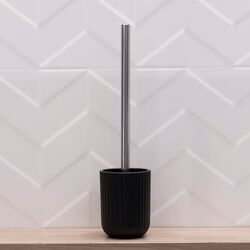 Perie pentru WC cu suport Tendance Vertical Stripes 51947 (Black) Thumb