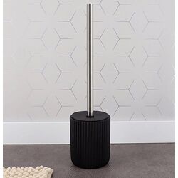 Perie pentru WC cu suport Tendance Vertical Stripes 51947 (Black) Thumb