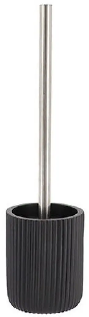 Perie pentru WC cu suport Tendance Vertical Stripes 51947 (Black)