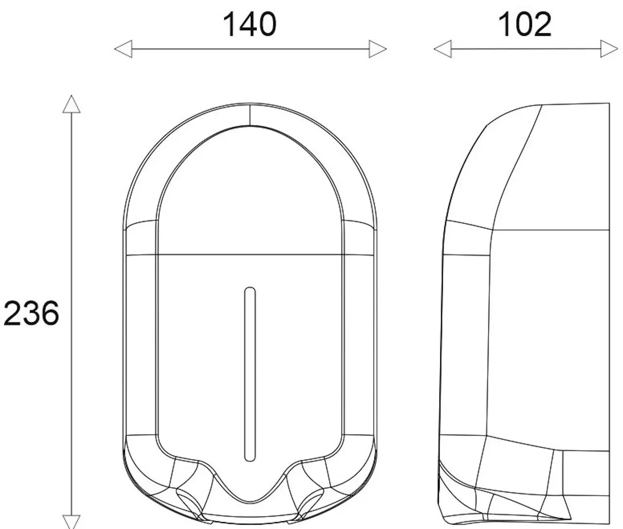 Dozator sapun lichid Uniplast Unisoap KW-7201 (Black)