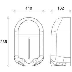 Dozator sapun lichid Uniplast Unisoap KW-7201 (White) Thumb