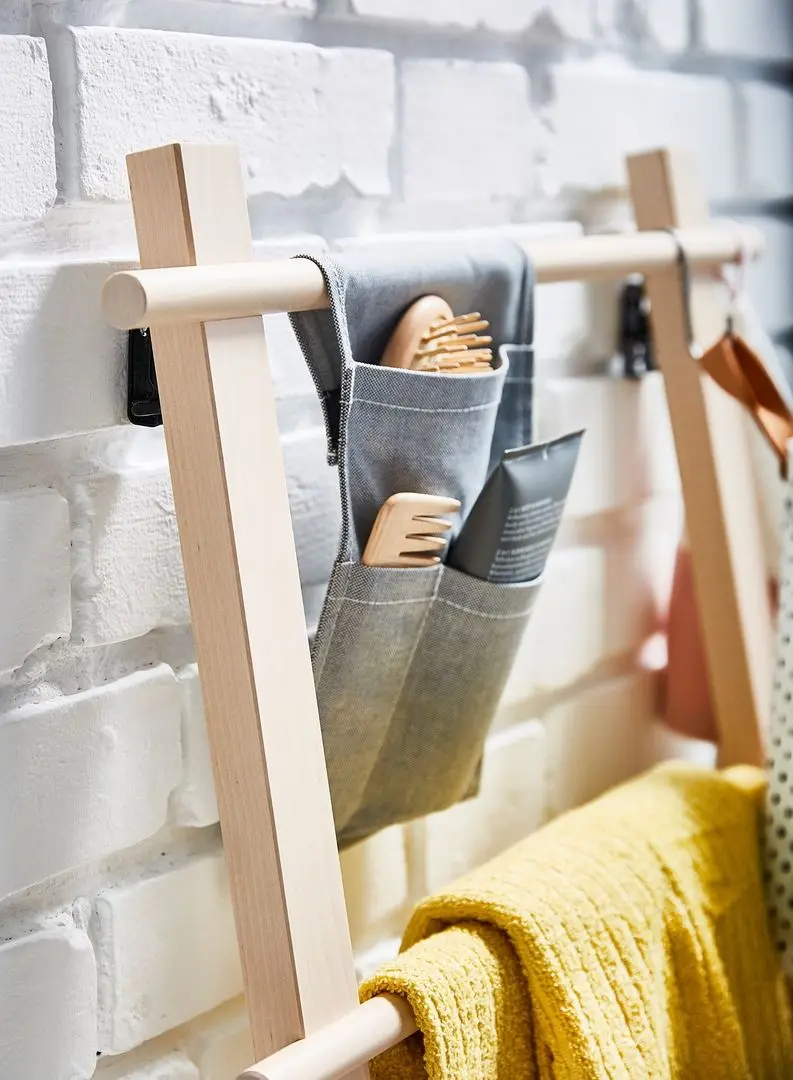 Suport pentru prosoape Ikea Vilto (Mesteacan)