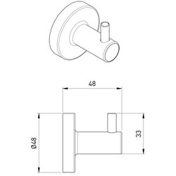 Suport pentru prosoape Volle Ronda (Chrome) Thumb