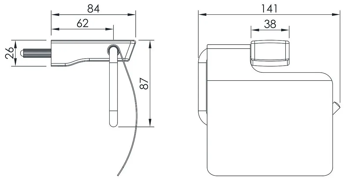 Держатель для туалетной бумаги Imprese Grafiky ZMK041807220 (Nickel)