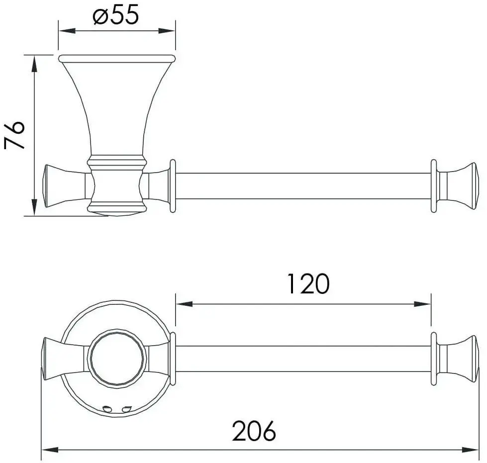 Держатель для туалетной бумаги Imprese Podzima Ledove ZMK01170122 (Chrome)