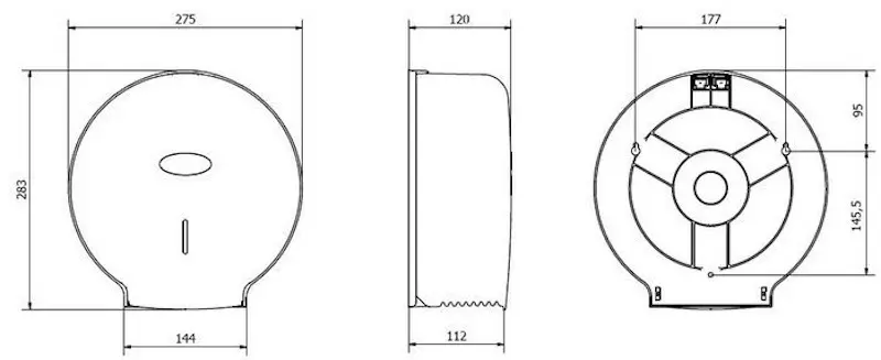 Диспенсер для туалетной бумаги Jofel AE57300 (Silver)