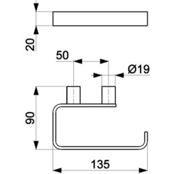 Держатель для туалетной бумаги KFA Armatura Moza 864-022-31 (Gold Matte) Thumb