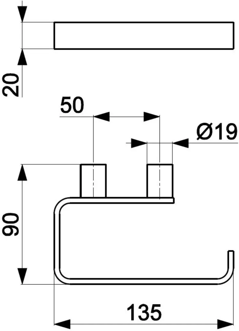 Держатель для туалетной бумаги KFA Armatura Moza 864-022-31 (Gold Matte)