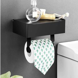 Suport pentru hartie igienica Ruhhy 20178 (Black) Thumb