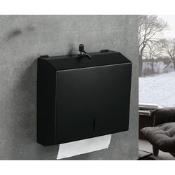 Диспенсер для бумажных полотенец Uniplast Lyon KW-7322 (Black) Thumb