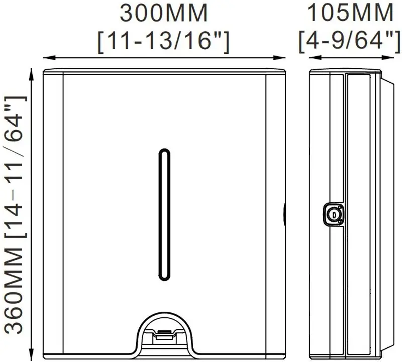 Dispenser pentru prosoape din hartie Uniplast Monaco KW-7370 (Black)