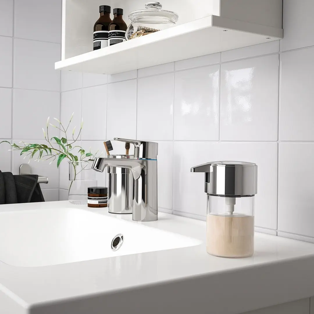 Dozator săpun lichid Ikea Kalkgrund (Crom)