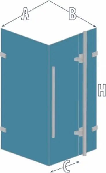 Душевая кабина New Trendy Galaxy K-0277 90x90 (Chrome) - 3