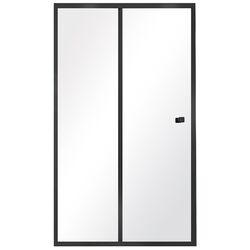 Usa pentru dus Besco Duo Slide Black DDSB-120 120x195 (Transparent)