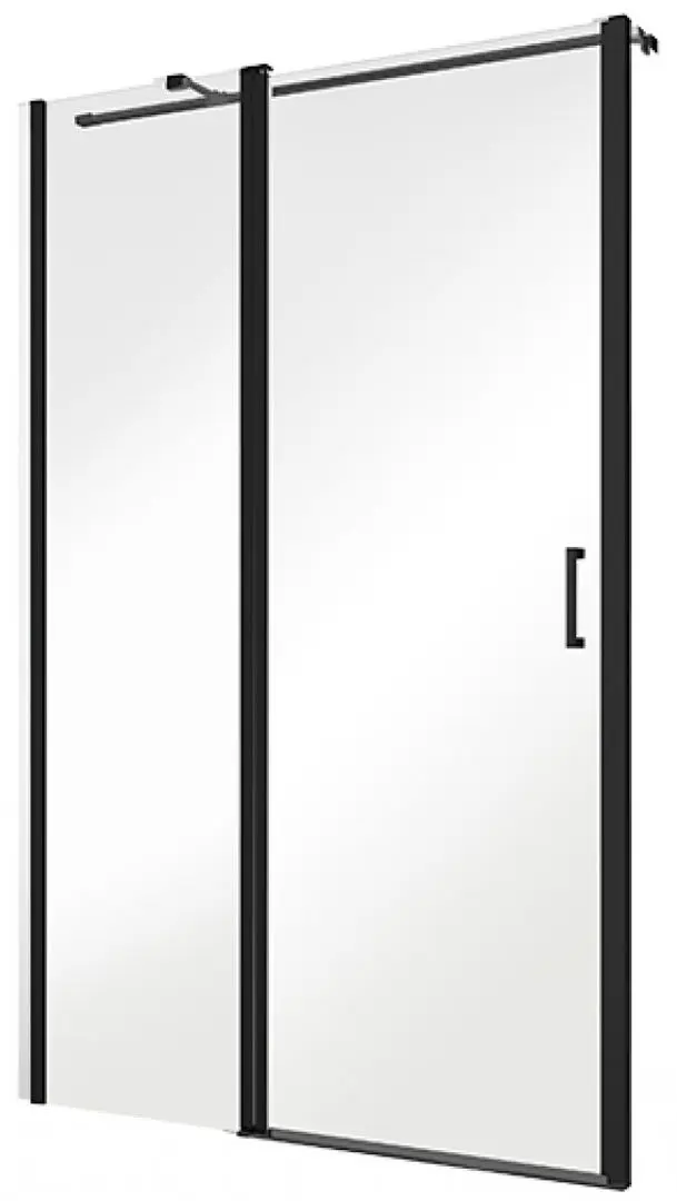 Usa pentru dus Besco Exo-C Black ECB-110-190C 110x190 (Transparent)