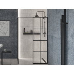 Cabina de dus Besco Excea EXC-129-190B 120x90x190 (Transparent) Thumb