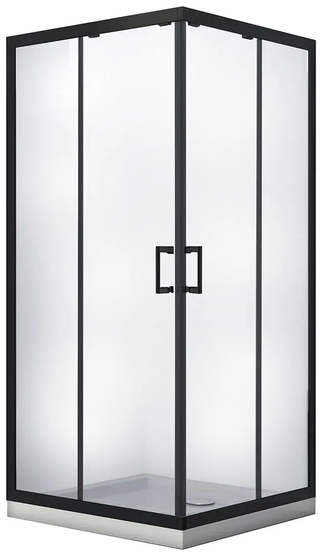 Cabina de dus Besco Modern Black MKB-80-190-C 80x80x190 (Transparent)