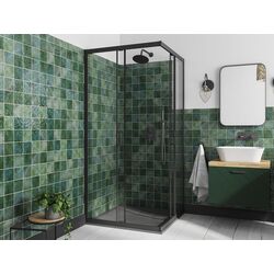 Cabina de dus Besco Modern Black MKB-90-190-C 90x90x190 (Transparent) Thumb