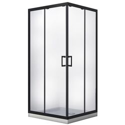 Cabina de dus Besco Modern Black MKB-90-190-C 90x90x190 (Transparent)