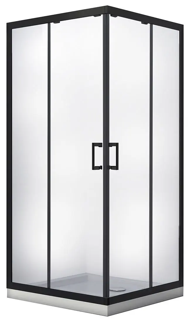 Cabina de dus Besco Modern Black MKB-90-190-C 90x90x190 (Transparent)