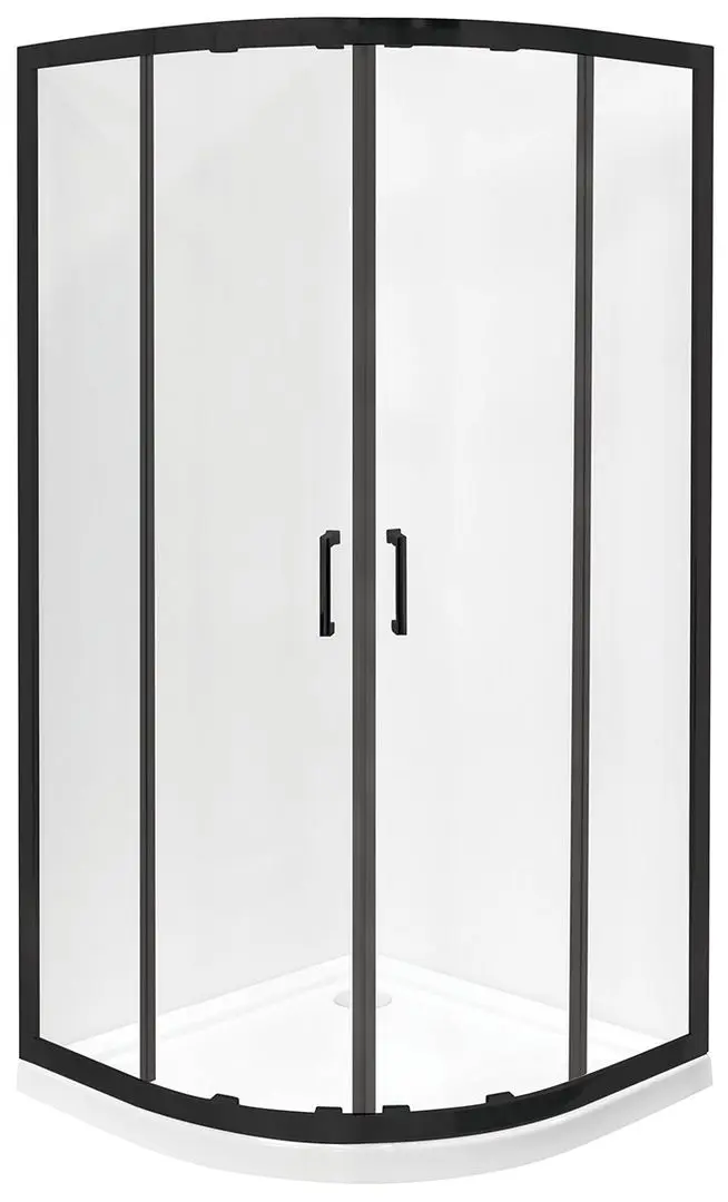 Cabina de dus Besco Modern Black MPB-80-190-C 80x80x190 (Transparent)