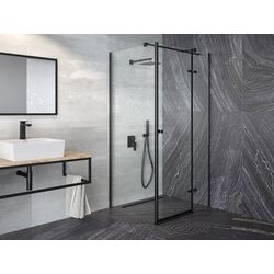 Cabina de dus Besco Pixa Black Left PKL-90-195-B 90x90x195 (Transparent) Thumb