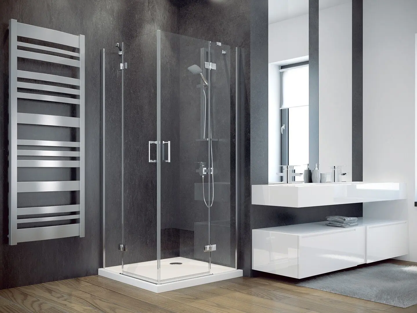 Cabina de dus Besco Viva VK-80-195-C 80x80x195 (Transparent) - 2