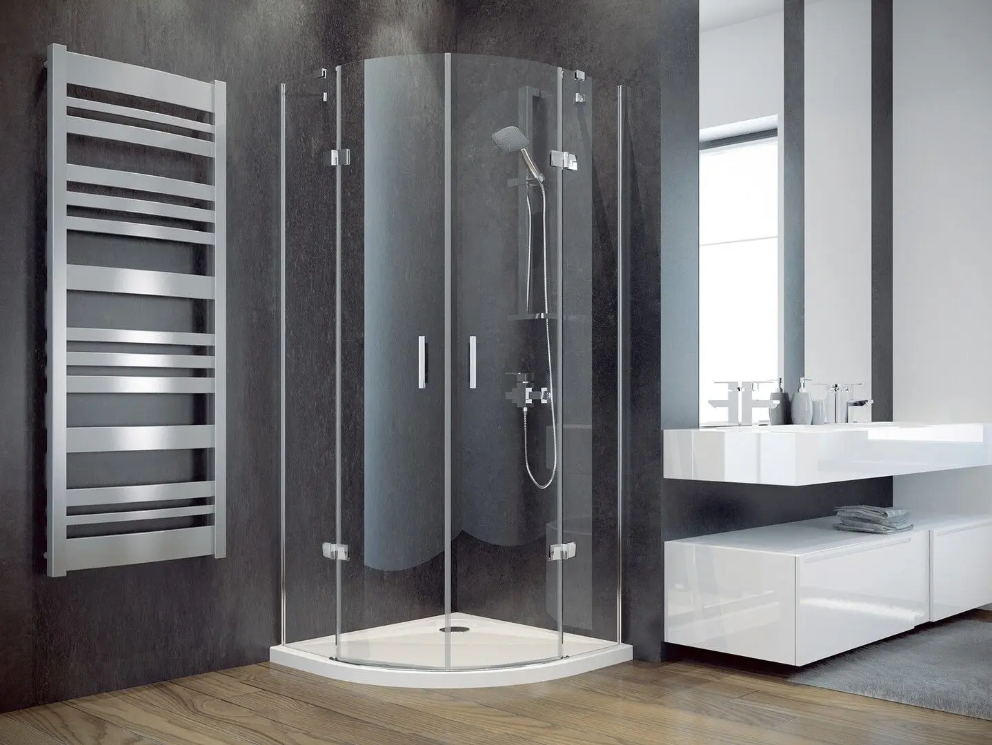 Cabina de dus Besco Viva VP-80-195-C 80x80x195 (Transparent) - 2