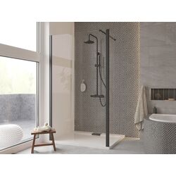 Perete de dus Besco Eco-N Black ENB-100-195C 100x195 (Transparent) Thumb