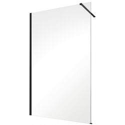 Perete de dus Besco Eco-N Black ENB-120-195C 120x195 (Transparent)