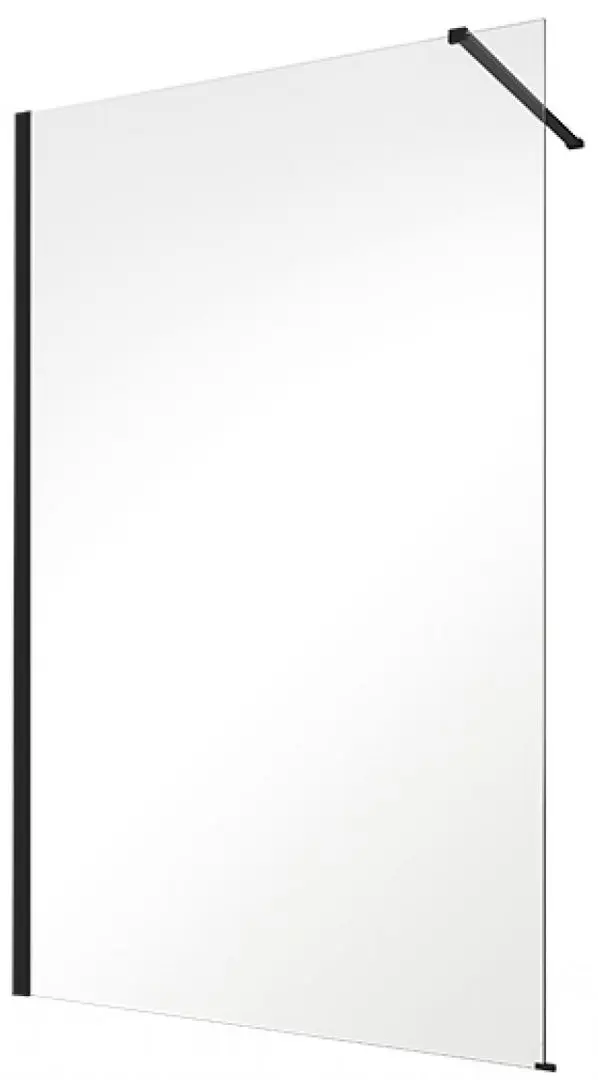 Perete de dus Besco Eco-N Black ENB-120-195C 120x195 (Transparent)